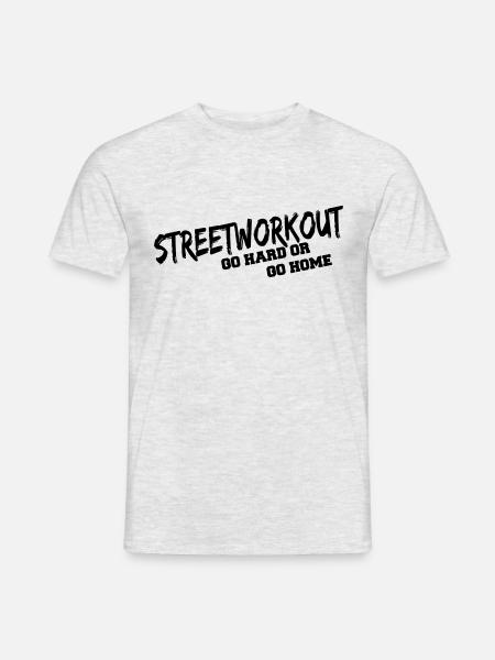 Streetworkout - Männer T-Shirt - Grau meliert