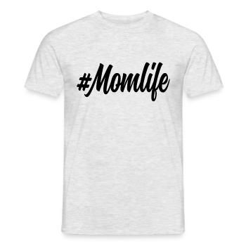 Momlife Mutter Mama Mom - Männer T-Shirt - Grau meliert - Vorne - AI Model Male 178 dark (178cm)