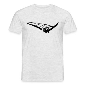 Windsurfer - Men's T-Shirt - heather grey - Front - AI Model Male 178 dark (178cm)