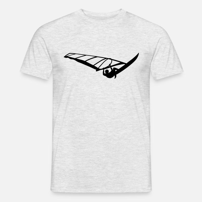 Windsurfen - Männer T-Shirt - Grau meliert