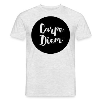 Carpe Diem - Men's T-Shirt - heather grey - Front - AI Model Male 178 dark (178cm)