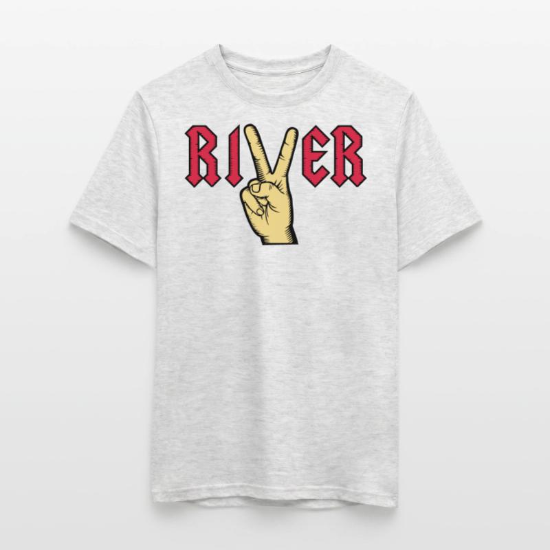 Fleuve Viktory main multicolore T-shirt homme