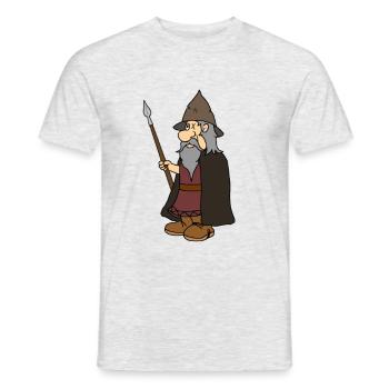 Odin le Viking - T-shirt homme - gris chiné - Devant - AI Model Male 178 dark (178cm)