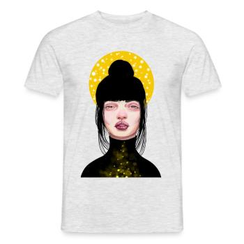 Girl - Sunlight Edition - T-shirt homme - gris chiné - Devant - AI Model Male 178 dark (178cm)