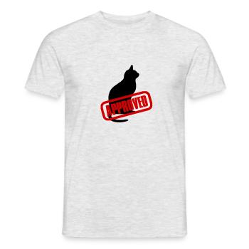 Expérience Chats Amour des animaux - T-shirt homme - gris chiné - Devant - AI Model Male 178 dark (178cm)