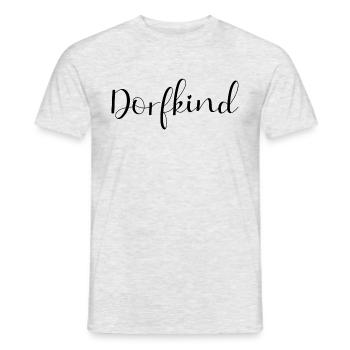 village child heart - Men's T-Shirt - heather grey - Front - AI Model Male 178 dark (178cm)