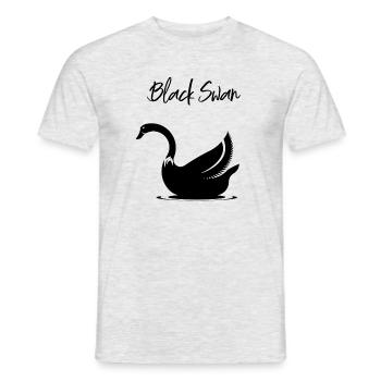 black swan - Men's T-Shirt - heather grey - Front - AI Model Male 178 dark (178cm)