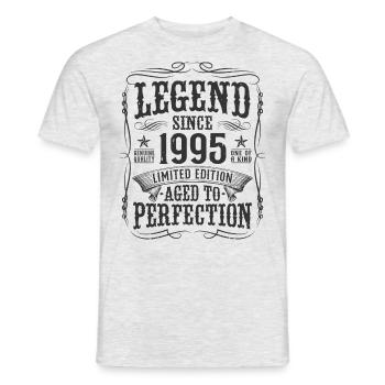 Legend 1995 Vintage Cadeau d’anniversaire - T-shirt homme - gris chiné - Devant - AI Model Male 178 dark (178cm)