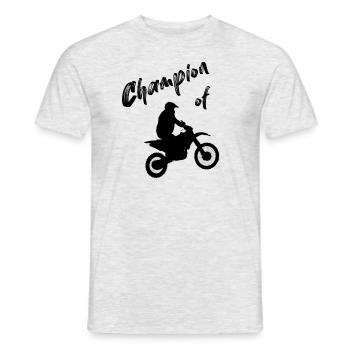 Männer Sport - Männer T-Shirt - Grau meliert - Vorne - AI Model Male 178 dark (178cm)