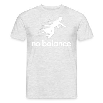 No Balance - Men's T-Shirt - heather grey - Front - AI Model Male 178 dark (178cm)