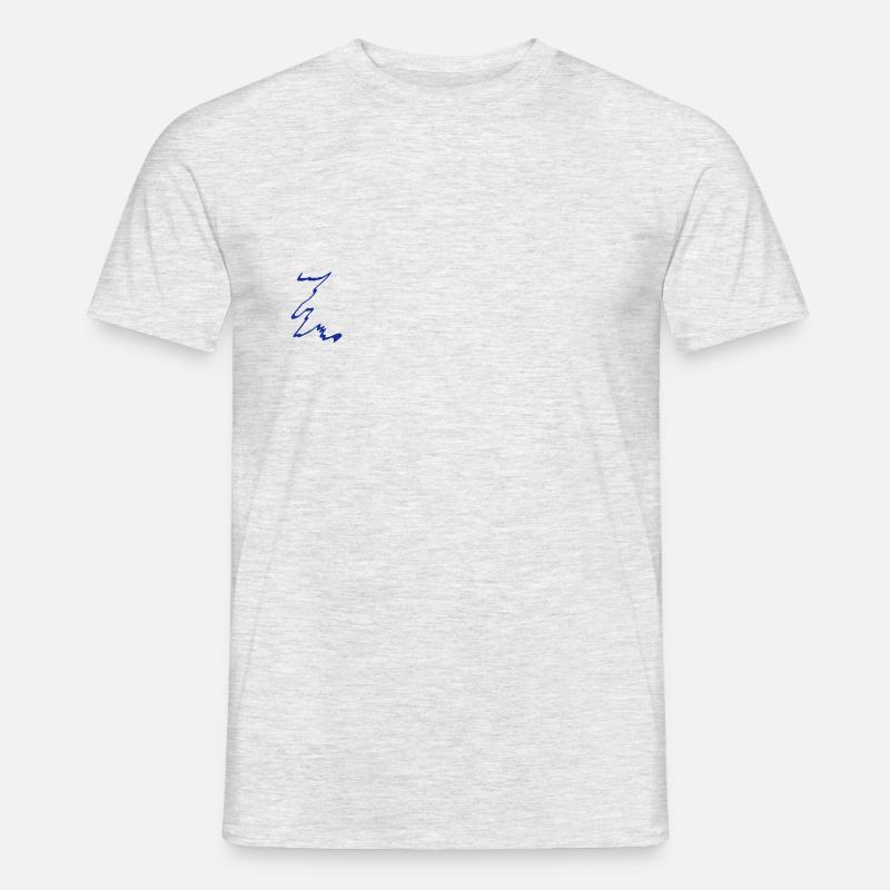 Thames river course map - Men's T-Shirt - heather grey