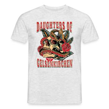 Gelsenkirchen Frau Geschenk daughters of - Männer T-Shirt - Grau meliert - Vorne - AI Model Male 178 dark (178cm)