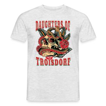 Troisdorf Frau Geschenk daughters of Troisdorf - Männer T-Shirt - Grau meliert - Vorne - AI Model Male 178 dark (178cm)