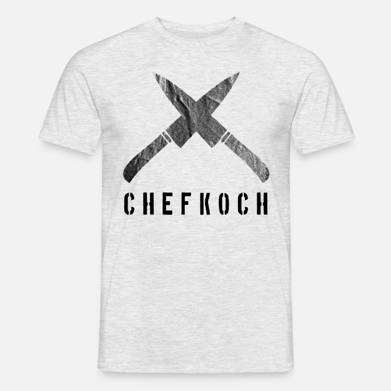 Chefkoch - Männer T-Shirt - Grau meliert