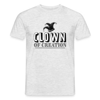 Clown of Creation - T-shirt homme - gris chiné - Devant - AI Model Male 178 dark (178cm)