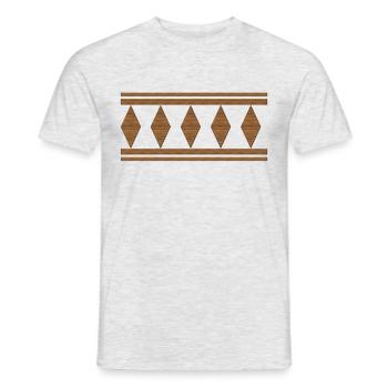 Jussi Shirt, Baumfarbe - Männer T-Shirt - Grau meliert - Vorne - AI Model Male 178 dark (178cm)