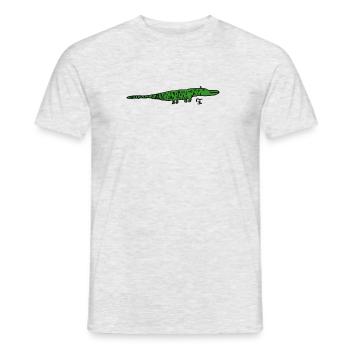 Baby Alligator - Männer T-Shirt - Grau meliert - Vorne - AI Model Male 178 dark (178cm)