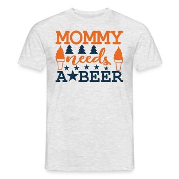 Bier nach dem Abstillen - Männer T-Shirt - Grau meliert - Vorne - AI Model Male 178 dark (178cm)