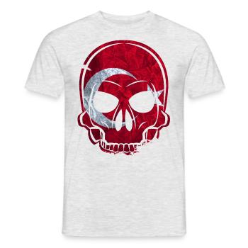 MMJ Turquie Drapeau - T-shirt homme - gris chiné - Devant - AI Model Male 178 dark (178cm)