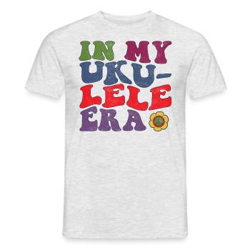 In my Ukulele Era - Men's T-Shirt - heather grey - Front - AI Model Male 178 dark (178cm)