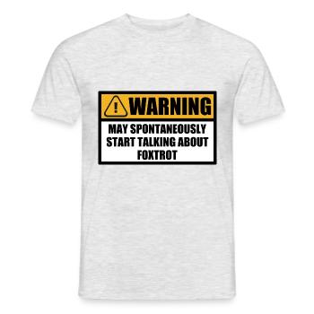 Foxtrott Tanz Tanzen Standardtanz Sprüche Spruch - Männer T-Shirt - Grau meliert - Vorne - AI Model Male 178 dark (178cm)