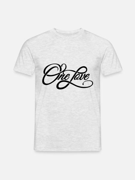 one love - the one love - Men's T-Shirt - heather grey