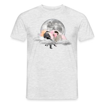 Tea Time Surreal - Männer T-Shirt - Grau meliert - Vorne - AI Model Male 178 dark (178cm)