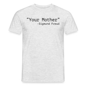 Freud - T-shirt homme - gris chiné - Devant - AI Model Male 178 dark (178cm)