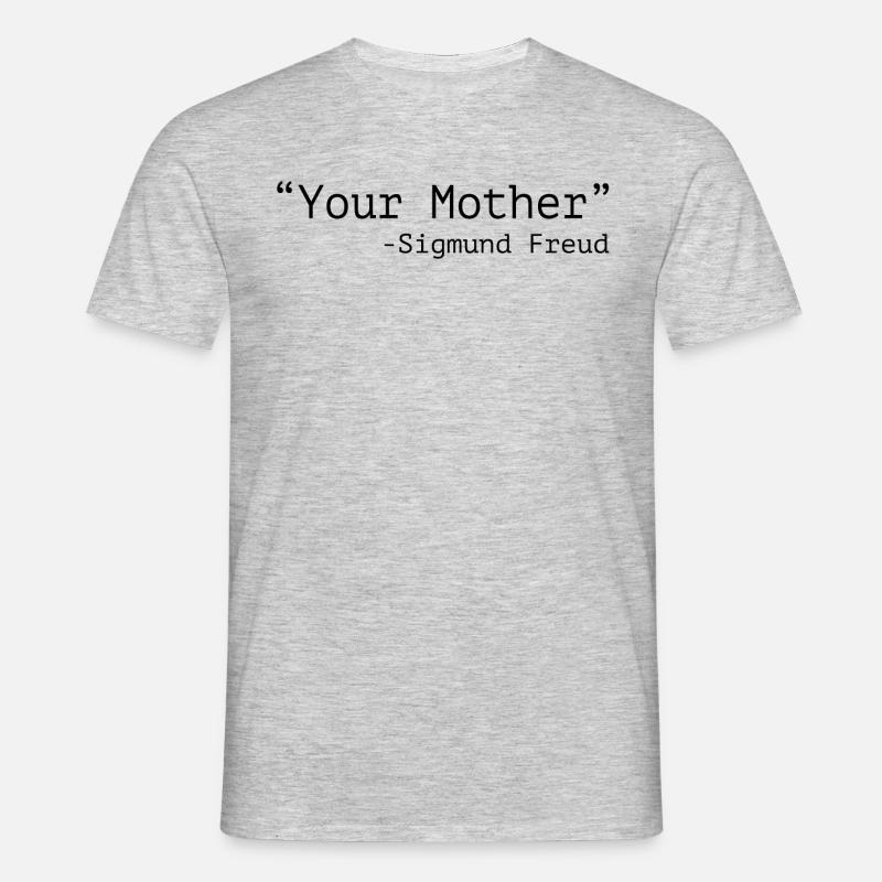 Freud - Männer T-Shirt - Grau meliert