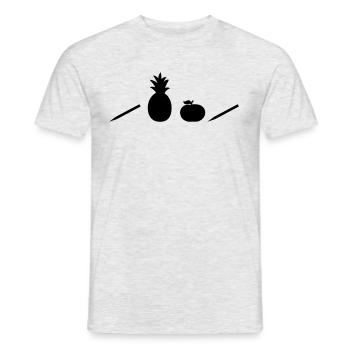 PPAP - Piktogramme - Männer T-Shirt - Grau meliert - Vorne - AI Model Male 178 dark (178cm)