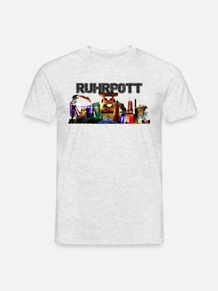 Ruhrpott - Männer T-Shirt - Grau meliert