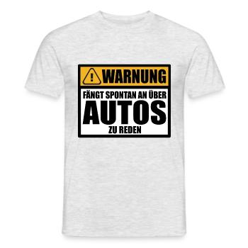 Autoliebhaber Geschenkidee Männer Kleine Lustige - Männer T-Shirt - Grau meliert - Vorne - AI Model Male 178 dark (178cm)