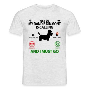 Dandie Dinmont Terrier Funny Funny Sayings - Men's T-Shirt - heather grey - Front - AI Model Male 178 dark (178cm)