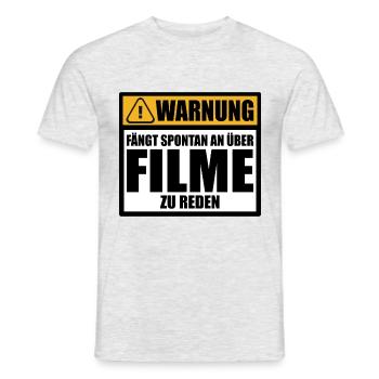 Filmfreunde Filmliebhaber Film Sprüche Lustige - Männer T-Shirt - Grau meliert - Vorne - AI Model Male 178 dark (178cm)