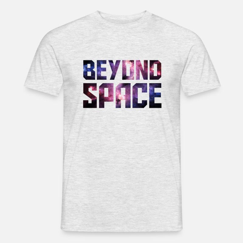 Beyond Space - Männer T-Shirt - Grau meliert