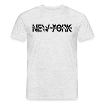 New York Stadtbezirk Brooklyn - Männer T-Shirt - Grau meliert - Vorne - AI Model Male 178 dark (178cm)