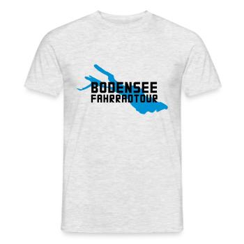 Bodensee Bike Tour - Men's T-Shirt - heather grey - Front - AI Model Male 178 dark (178cm)