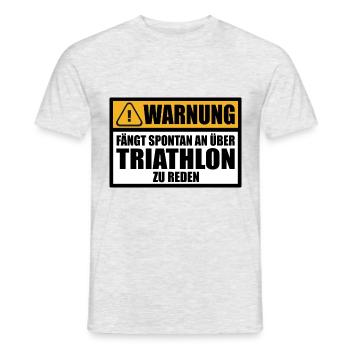 Triathlon Triathlet Lustige Sprüche Geschenkideen - Männer T-Shirt - Grau meliert - Vorne - AI Model Male 178 dark (178cm)