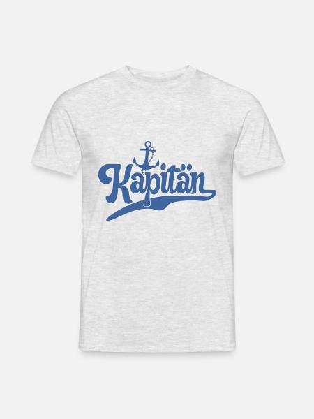 Bootsführerschein Bestanden Kapitän Prüfung See - Männer T-Shirt - Grau meliert