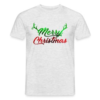 Merry Christmas - Männer T-Shirt - Grau meliert - Vorne - AI Model Male 178 dark (178cm)