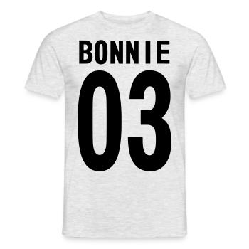 bonnie und clyde valentinstag paar liebe aufkleber - Männer T-Shirt - Grau meliert - Vorne - AI Model Male 178 dark (178cm)