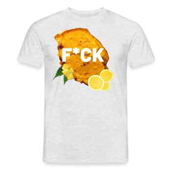 Fuck Schnitzel - Men's T-Shirt - heather grey - Front - AI Model Male 178 dark (178cm)