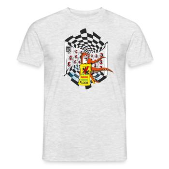 MOUILLÉ - T-shirt homme - gris chiné - Devant - AI Model Male 178 dark (178cm)