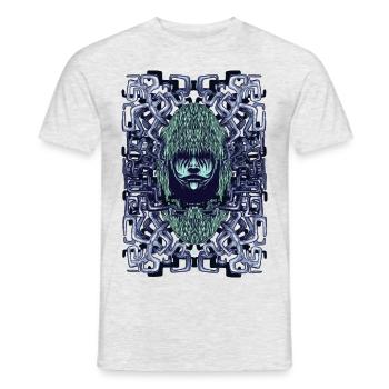 Boy with Labirinth Horns - Men's T-Shirt - heather grey - Front - AI Model Male 178 dark (178cm)
