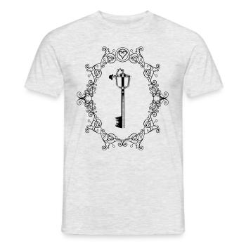 Departures - Kingdom Hearts - Black - Men's T-Shirt - heather grey - Front - AI Model Male 178 dark (178cm)