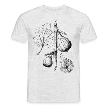 Feige-v10 [Konvertiert] - Männer T-Shirt - Grau meliert - Vorne - AI Model Male 178 dark (178cm)