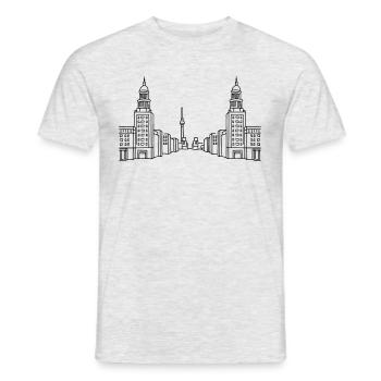 Frankfurter Tor Berlin - T-shirt homme - gris chiné - Devant - AI Model Male 178 dark (178cm)