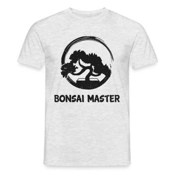 Cadeau de plantation d'arbres japonais Bonsai Master Cool - T-shirt homme - gris chiné - Devant - AI Model Male 178 dark (178cm)