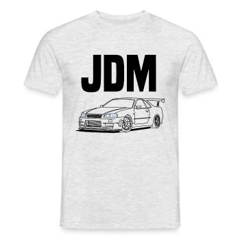 jdm car - Men's T-Shirt - heather grey - Front - AI Model Male 178 dark (178cm)