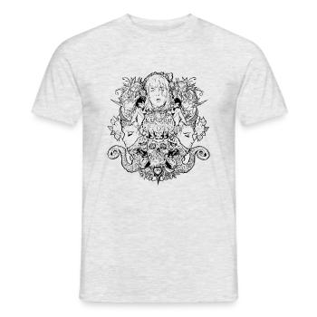 Invictus - Männer T-Shirt - Grau meliert - Vorne - AI Model Male 178 dark (178cm)